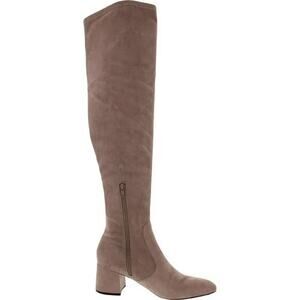 Nine West Felipe 2 Over the Knee Boot beige taupe block heel round toe size 6.5